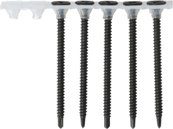 Senco juostiniai medsraigčiai 3,5 × 25 mm, GKP ir metalui iki 2 mm – 1000 vnt.