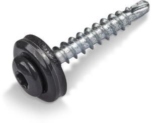 Stoginis savisriegis su tarpine TX 4,8x35 RAL9005 (250vnt)