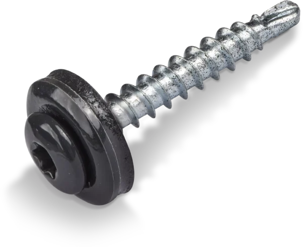 Stoginis savisriegis su tarpine TX 4,8x35 RAL9005 (250vnt)