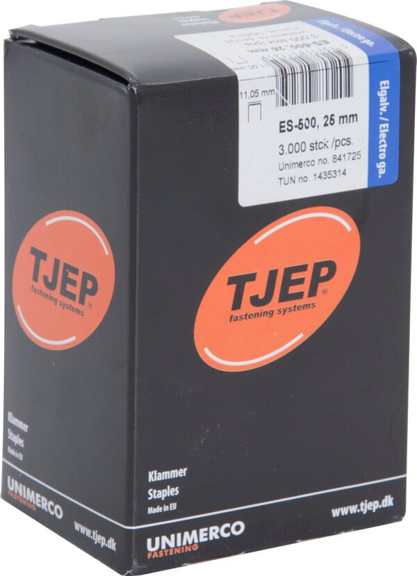 TJEP kabės ES-500 25 mm EG (3000 vnt.)
