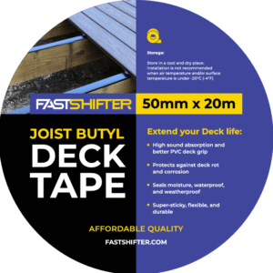 FastShifter butilo lagių juosta 80 mm × 20 m
