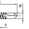 SCHÄFER + PETERS Savigręžis DIN 7504 K 4,8x19 SW8 A2 (500)