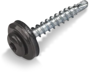 Stoginis savisriegis su tarpine TX 4,8x35 RAL8019 (250vnt)