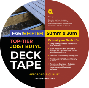 FastShifter Top-Tier butilo lagių juosta 50 mm × 20 m